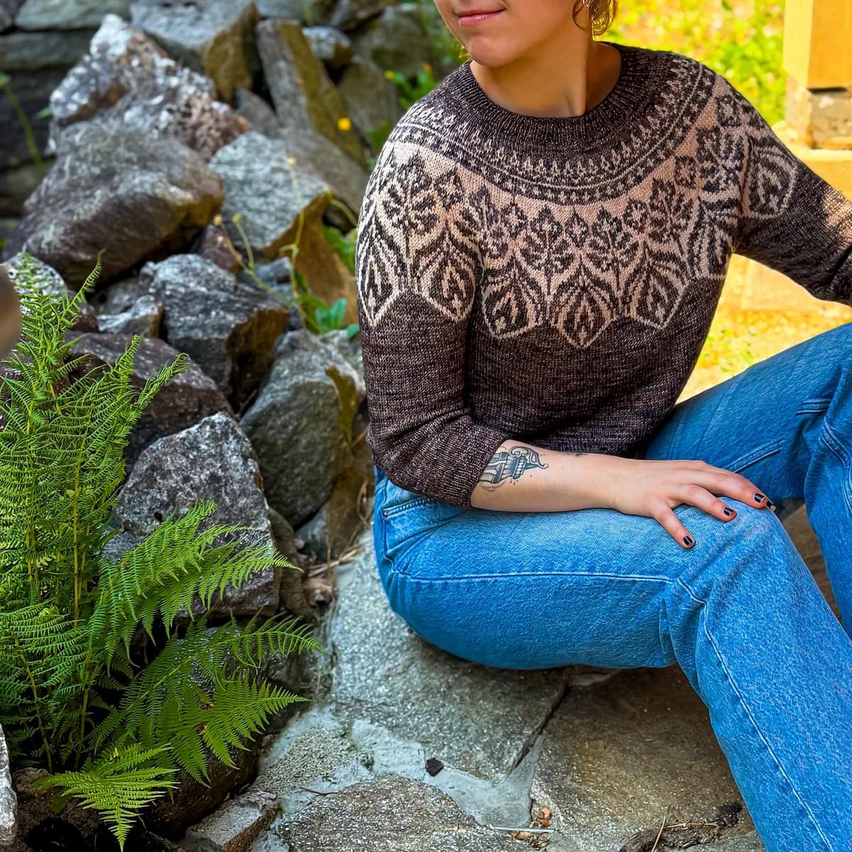 Fern and Stone Sweater - Valentina Bogdanova